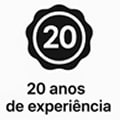 20 anos de experiência